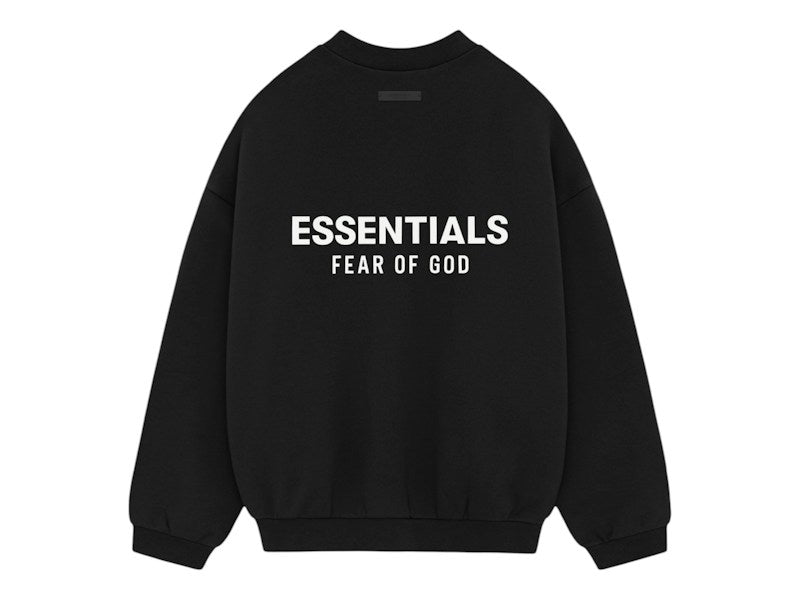 Fear of God Essentials Fleece Crewneck (FW24) Black