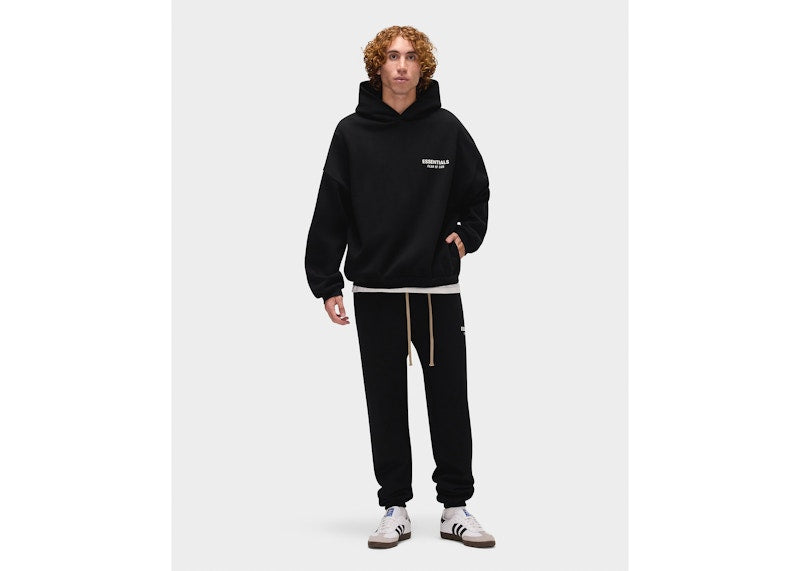 Fear of God Essentials Fleece Hoodie (FW24) Black
