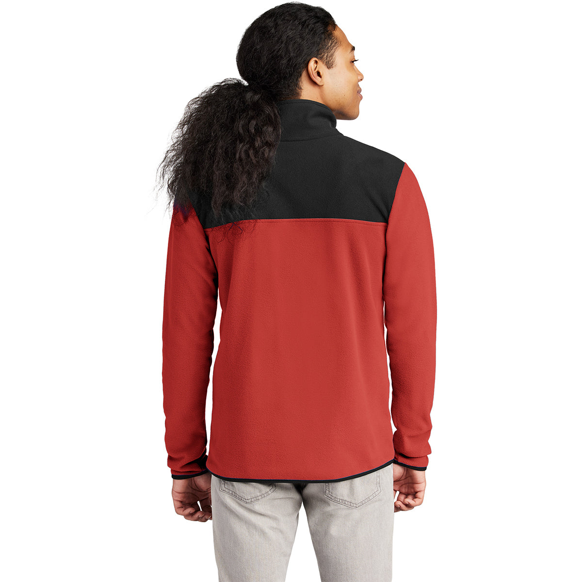 The North Face Men's Rage Red/TNF Black Glacier 1/4-Zip Fleece