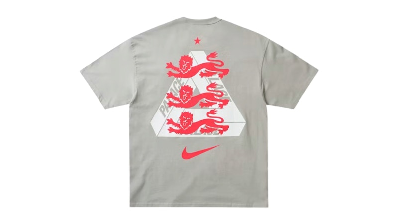 Palace x Nike England T-shirt Pewter Grey