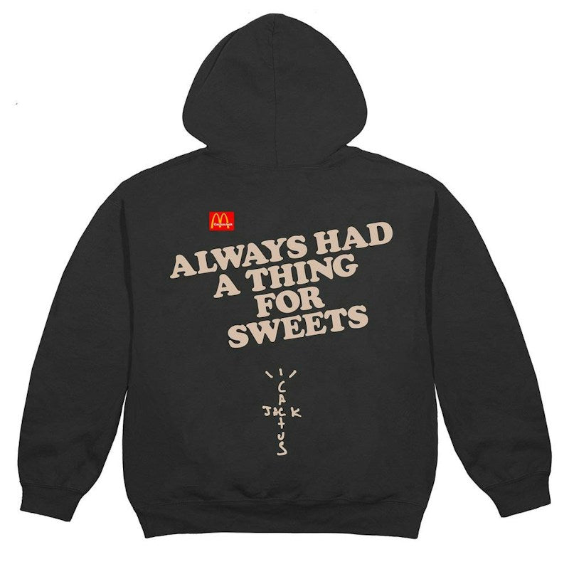 Travis Scott x McDonald's Apple Pie Hoodie Washed Black