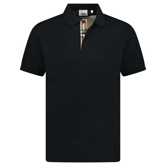 Burberry Hartford Check Placket Polo Black