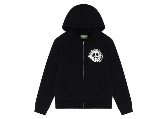 Denim Tears Denim University Zip Hoodie Black/White