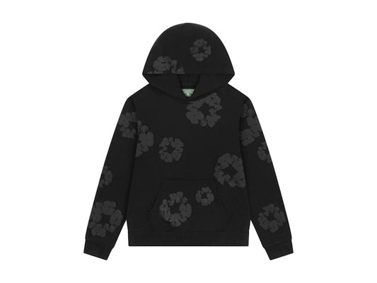 Denim Tears Mono Wreath Hoodie Black