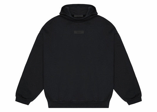 Fear of God Essentials Chest Logo Hoodie Jet Black/Jet Black