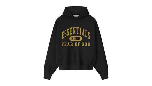 Fear of God Essentials Classic Fleece Hoodie Vintage Black