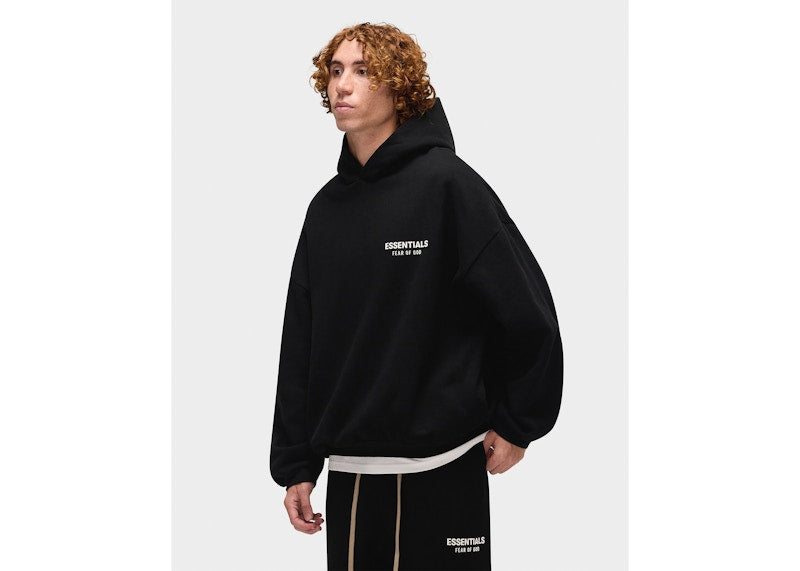 Fear of God Essentials Fleece Hoodie (FW24) Black