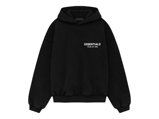 Fear of God Essentials Kids Fleece Hoodie (FW24) Black