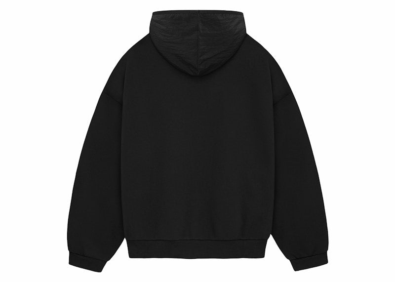 Fear of God Essentials Nylon Fleece Hoodie Jet Black/Jet Black