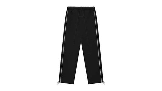 Fear of God Essentials Relaxed Fleece Piping Sweatpant Jet Black/Cloud White