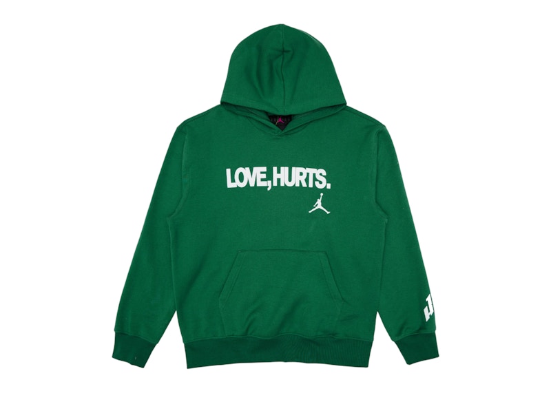 Jordan Fleece Love Hurts Jalen Hurts Hoodie Kelly Green
