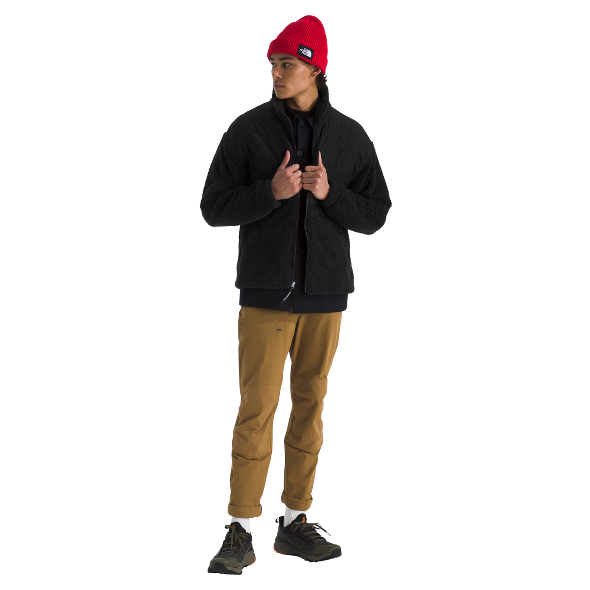 The North Face Men's Cabin Full-Zip Fleece Jacket in TNF Black