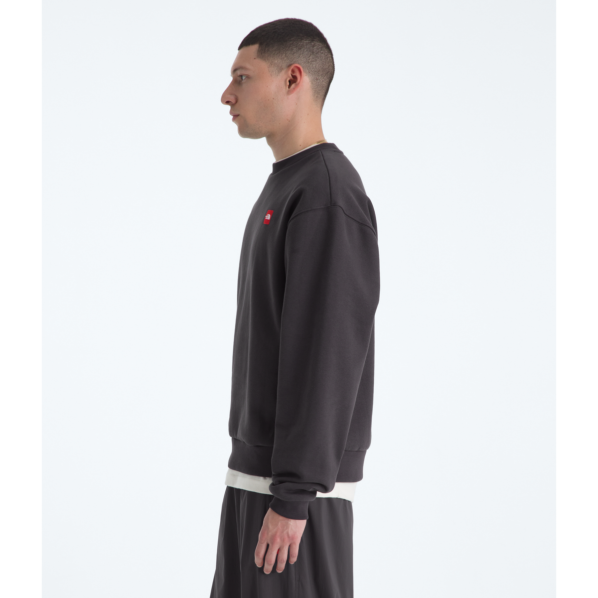 The North Face Men's Red Box Crewneck Sweatshirt in Obsidian