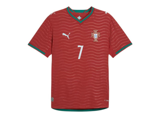 Puma Portugal 2026 Home Player Authentic Jersey Club Red/Green Lagoon