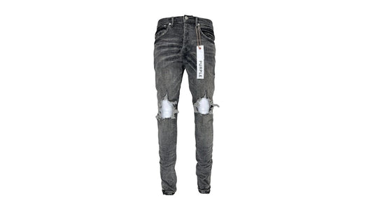 Purple Brand Grey Dirty Blowout Jean Black
