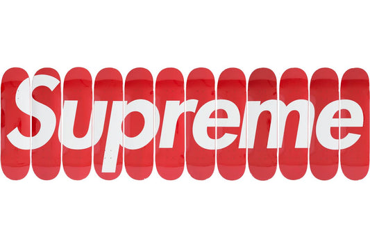 Supreme Box Logo Skateboard Deck Set Red