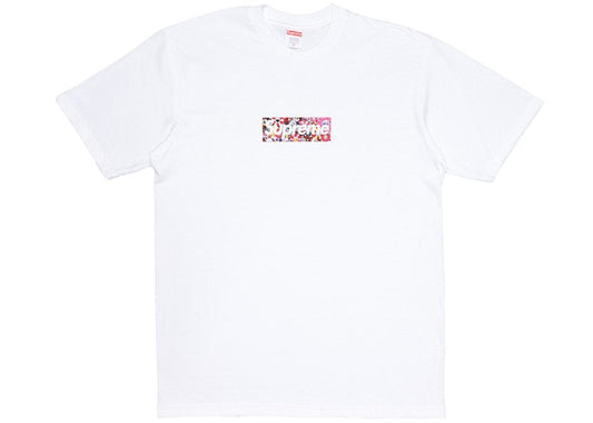 Supreme Takashi Murakami COVID-19 Relief Box Logo Tee White