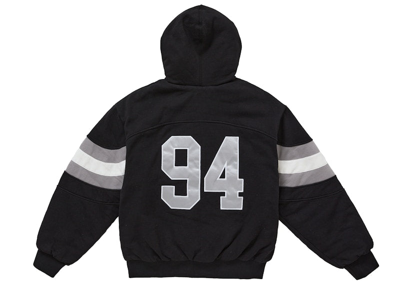 Supreme Filled Zip Up Hooded Sweatshirt Black