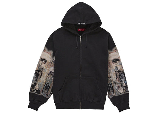 Supreme Michael Jackson Dangerous Zip Up Hooded Sweatshirt Black