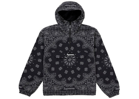 Supreme Reflective Bandana Anorak Black