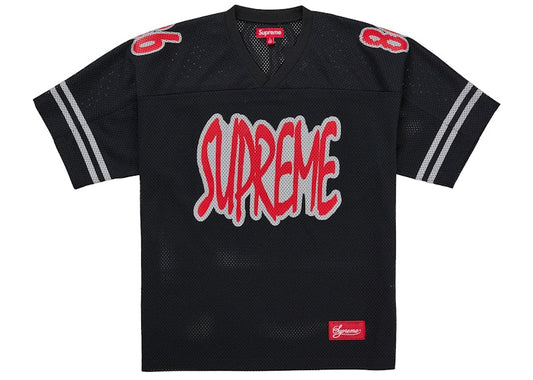 Supreme Reflective Football Jersey Black