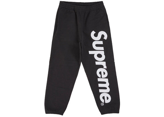 Supreme Satin Applique Sweatpant (SS26) Black