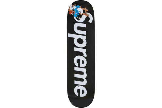 Supreme Smurfs Skateboard Black