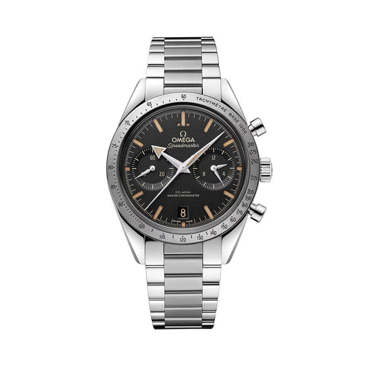 Omega Speedmaster '57 Chronograph 40.5mm Watch - Black on Bracelet