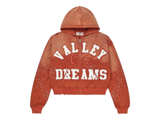 Vale Forever Classico Zip Up Hoodie Orange
