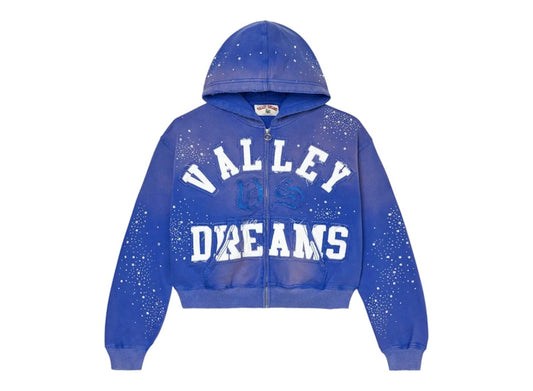 Vale Forever Classico Zip Up Hoodie Sapphire