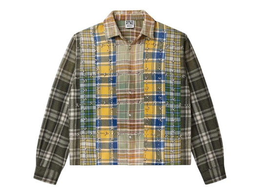 Vale Forever Earth Day L/S Flannel Green/Patchwork