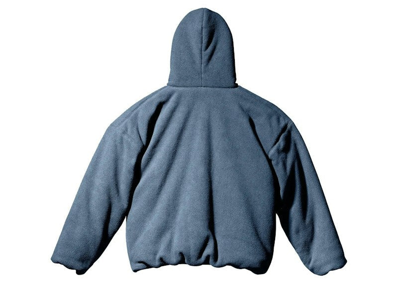 Yeezy Gap Polar Fleece Padded Hoodie Dark Blue