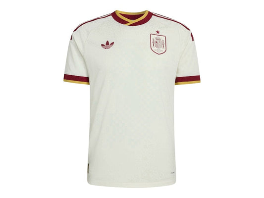 adidas Spain 26 Away Authentic Jersey Off White