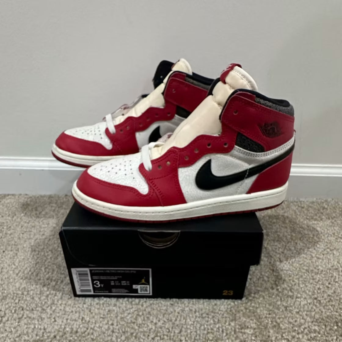Used - Air Jordan 1 Retro High OG Chicago Lost and Found (PS) - US 3Y - detail 3