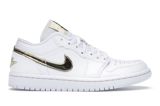 Air Jordan 1 Low White Metallic Gold (Women's) - US W 8.5 - New - Other - catalog main image