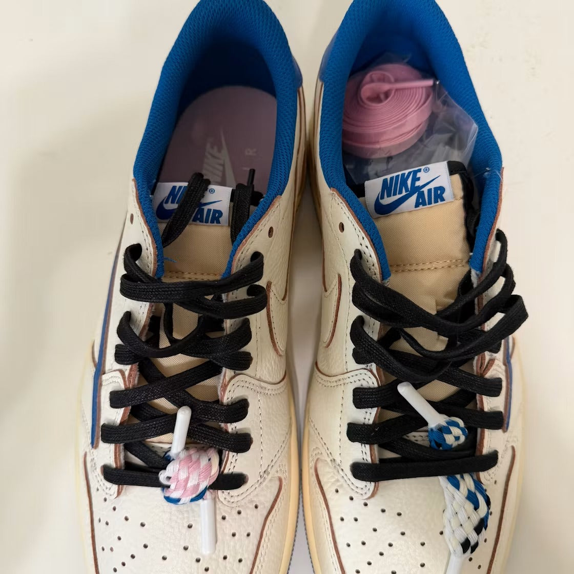 Air Jordan 1 Retro Low OG SP Fragment x Travis Scott Sail Military Blue - US M 10.5 - New - Other - detail 5