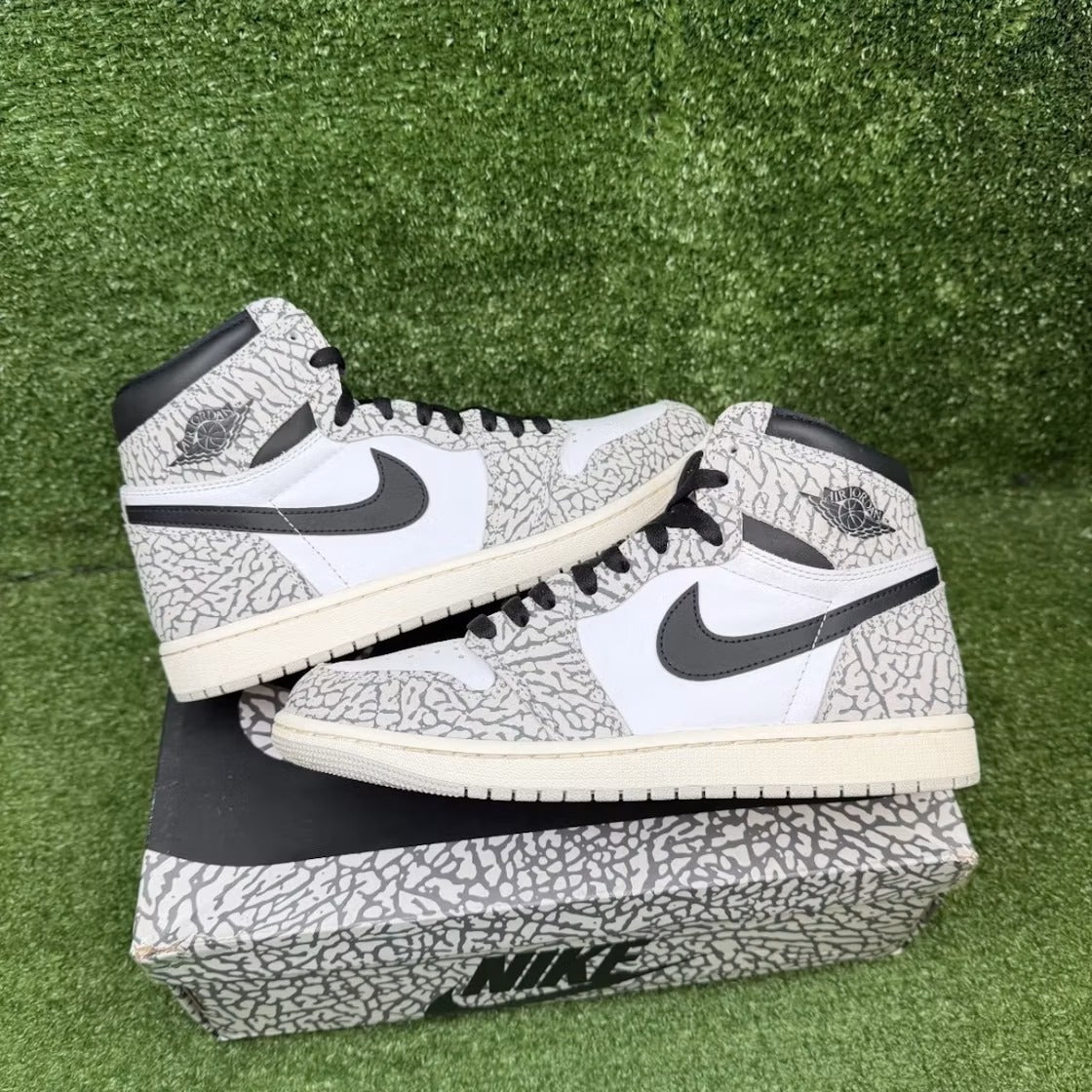 Used - Air Jordan 1 Retro High OG White Cement - US M 8.5 - detail 1