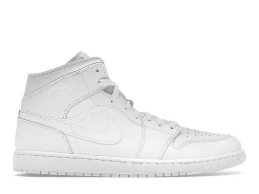 Jordan 1 Mid Triple White