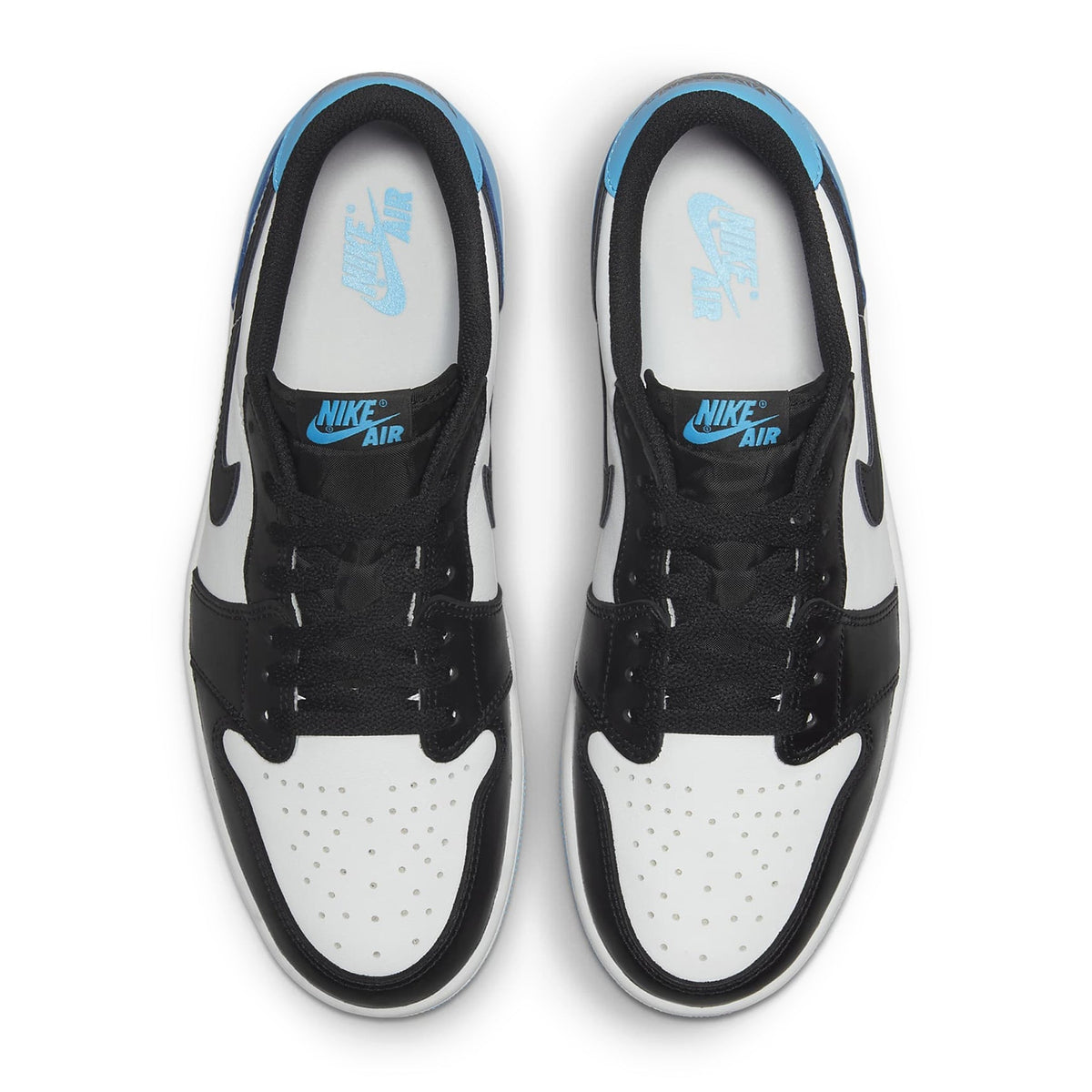 Air Jordan 1 Low Vintage OG Black Dark Powder Blue Sneakers