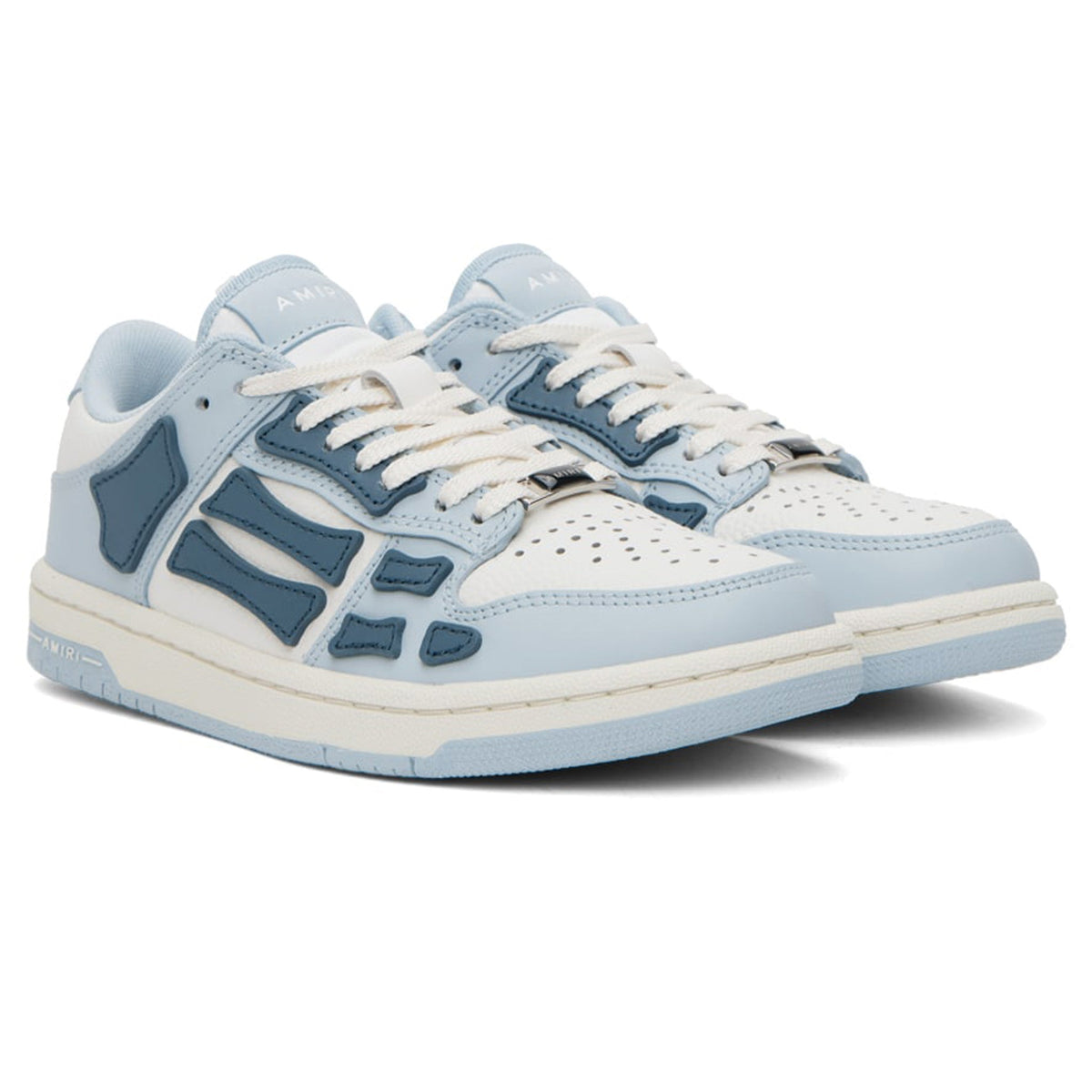 Amiri Skeleton Low-Top Baby Blue White Sneaker