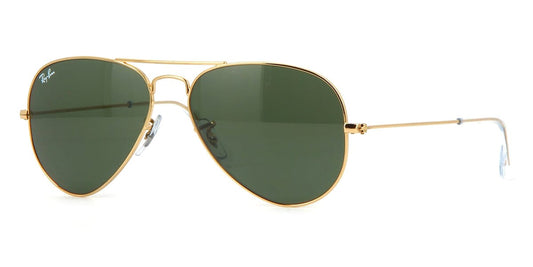 Ray-Ban Aviator RB 3025 W3234 Gold/G15 Green 55mm - As Seen On Teresa Palmer