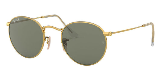 Ray-Ban Round Metal RB 3447 001/58 Polarised - As Seen On Bob Geldof & Elizabeth Olsen