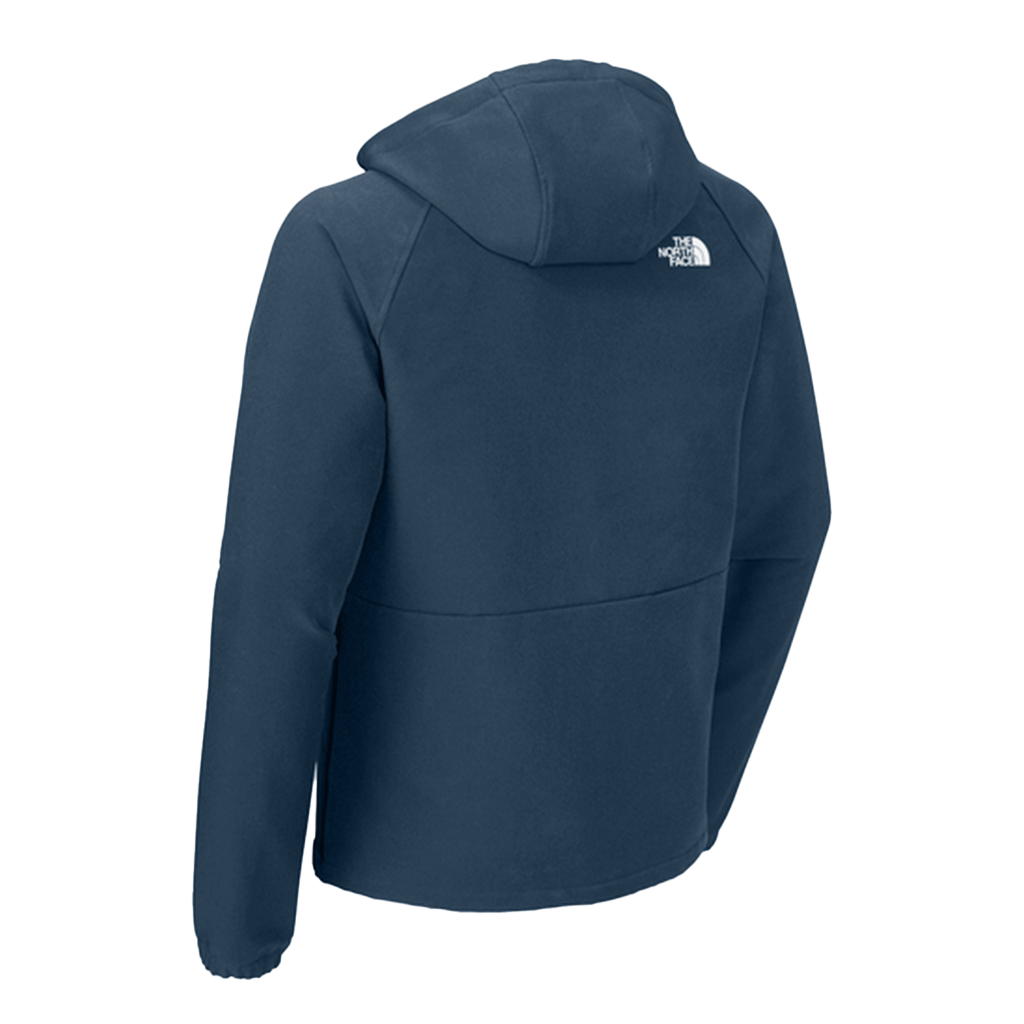 The North Face Men's Shady Blue Dark Heather Barr Lake Hooded Softshell Jacket