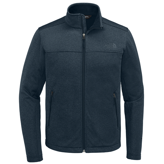 The North Face Men's Urban Navy Heather Chest Logo Ridgewall Softshell Jacket